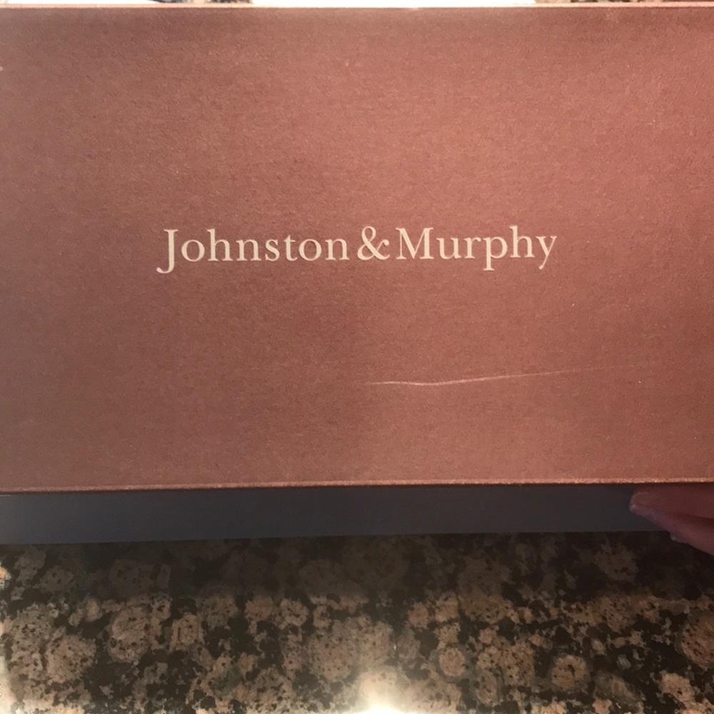 BIN Johnston & Murphy brown leather shoes.